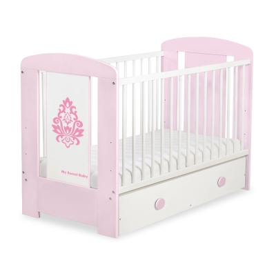 Baby tremmeseng med skuffe 120x60cm Glamour  MAXI Glamour