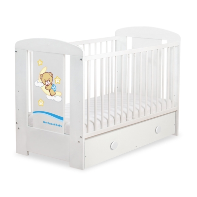 Baby tremmeseng med skuffe 120x60cm Godnat  MAXI