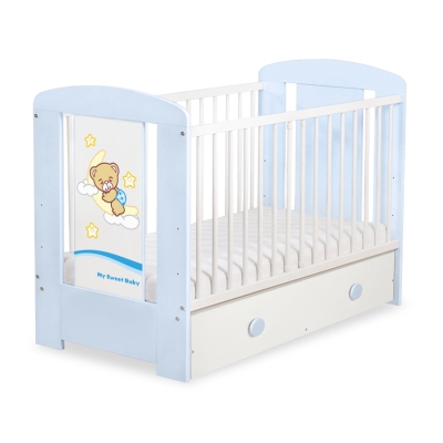 Baby tremmeseng med skuffe 120x60cm Godnat  MAXI