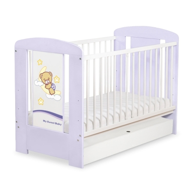 Baby tremmeseng med skuffe 120x60cm Godnat  STANDARD