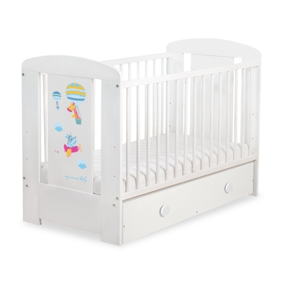 Baby tremmeseng med Skuffe 120x60cm Happy   MAXI