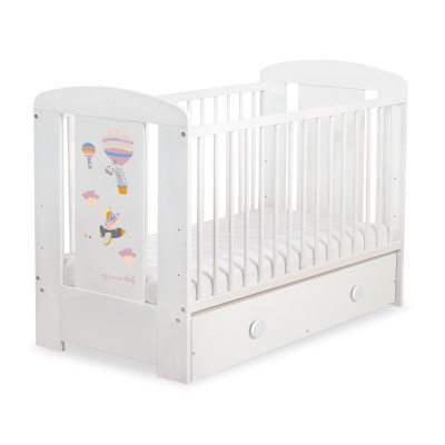Baby tremmeseng med Skuffe 120x60cm Happy   MAXI