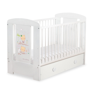 Baby tremmeseng med Skuffe 120x60cm Happy   MAXI