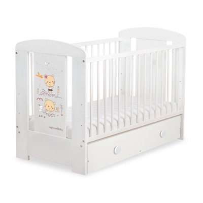Baby tremmeseng med Skuffe 120x60cm Happy   MAXI