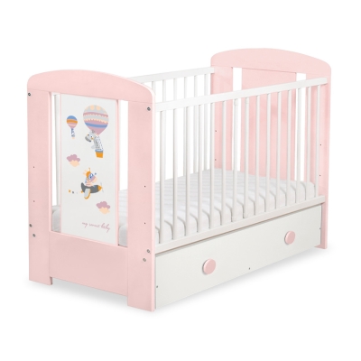 Baby tremmeseng med Skuffe 120x60cm Happy   MAXI