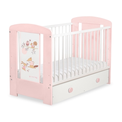 Baby tremmeseng med Skuffe 120x60cm Happy   MAXI