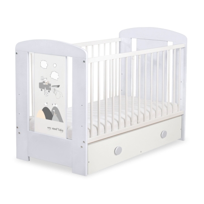 Baby tremmeseng med Skuffe 120x60cm Happy   MAXI