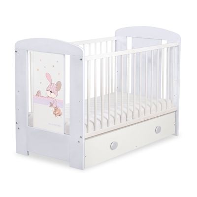 Baby tremmeseng med Skuffe 120x60cm Happy   MAXI