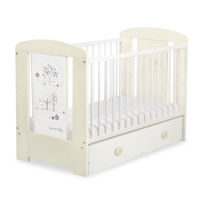Baby tremmeseng med Skuffe 120x60cm Happy   MAXI