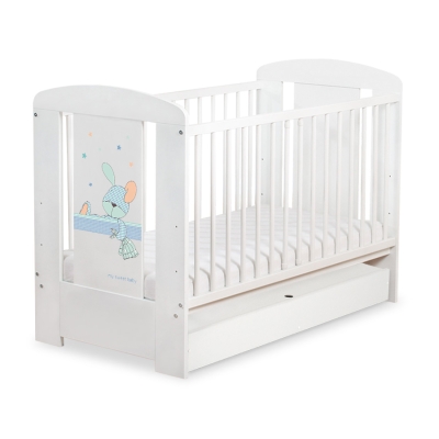 Baby tremmeseng med Skuffe 120x60cm Happy   STANDARD