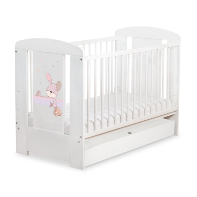 Baby tremmeseng med Skuffe 120x60cm Happy   STANDARD