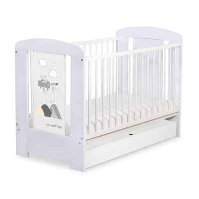 Baby tremmeseng med Skuffe 120x60cm Happy   STANDARD