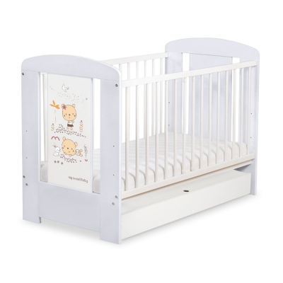 Baby tremmeseng med Skuffe 120x60cm Happy   STANDARD