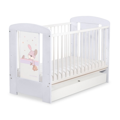 Baby tremmeseng med Skuffe 120x60cm Happy   STANDARD