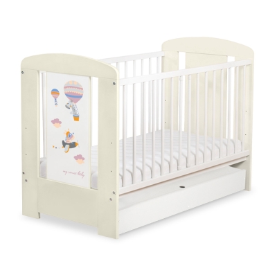 Baby tremmeseng med Skuffe 120x60cm Happy   STANDARD