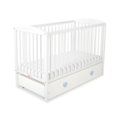Baby tremmeseng med Skuffe 120x60cm Hjerter  MAXI