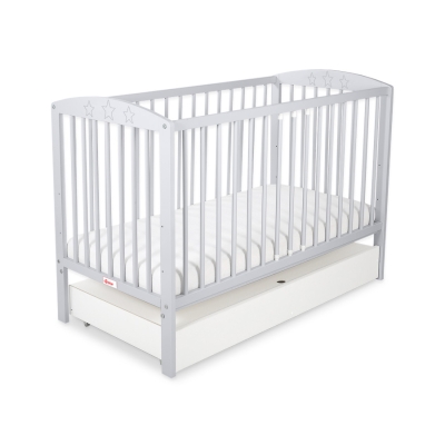 Baby tremmeseng med Skuffe 120x60cm Stjerner  STANDARD Stjerner