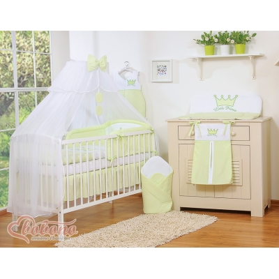 Baby tremmeseng myggenet lavet af tyl - Little Prince/Princess  Grøn Sifonki