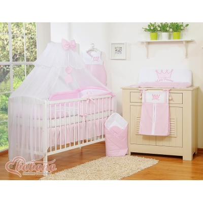 Baby tremmeseng myggenet lavet af tyl - Little Prince/Princess  Lyserød Pink Sifonki