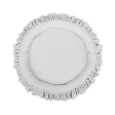 Babynest med flæser  Grå