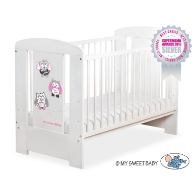 Babyseng 120x60cm  Munter Ugler  Hvid