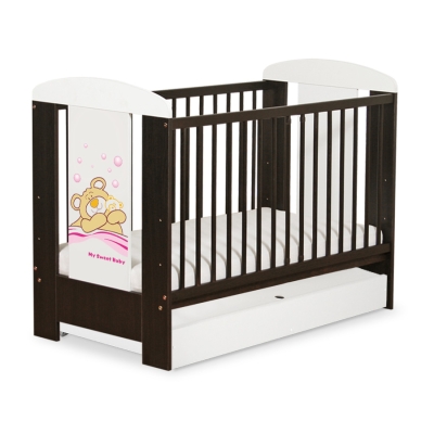 Babyseng med Skuffe Bamse Barnaba  STANDARD