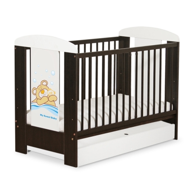 Babyseng med Skuffe Bamse Barnaba  STANDARD