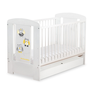 Babyseng med Skuffe Munter Ugler  STANDARD