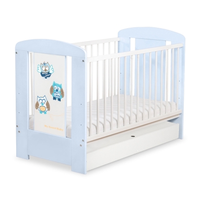 Babyseng med Skuffe Munter Ugler  STANDARD
