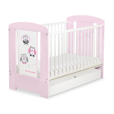 Babyseng med Skuffe Munter Ugler  STANDARD
