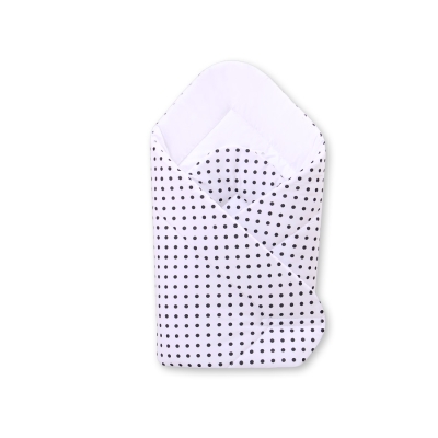 Babysvøb - Hanging Hearts  Sort Polkaprikker