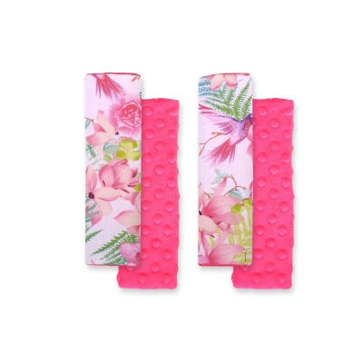 Beskyttelse til sikkerhedsseler  Lyserød Pink Blomster