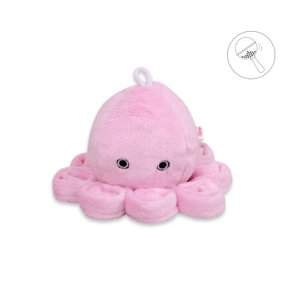 Blæksprutte med rangle  Lyserød Pink