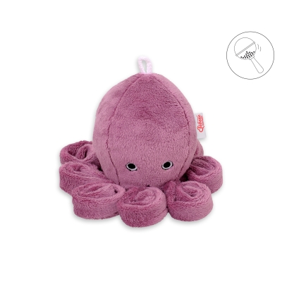 Blæksprutte med rangle  Støvet Pink