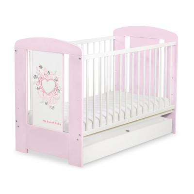 Børneseng med tremmer Chic  STANDARD Lyserød Pink