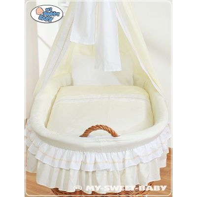 Bomuldssæt for babykurv