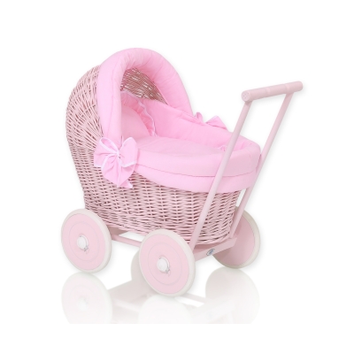 Dukkevogn Flet  Lyserød Pink
