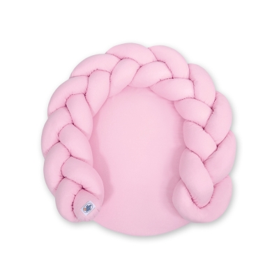 Flettet pude til baby  Lyserød Pink