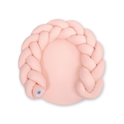 Flettet pude til baby  Pudder Pink