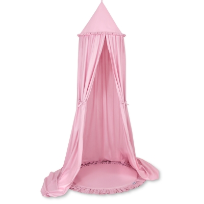 Hængende sengehimmel med legemåtte  Lyserød Pink