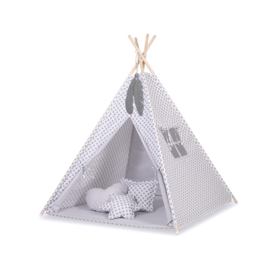 Legesæt med tipi telt  Grå