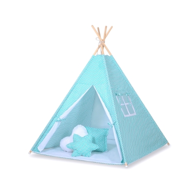 Legesæt med tipi telt  Mint Hvid