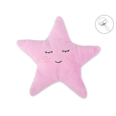LITTLE STAR Pude med rangle  Lyserød Pink