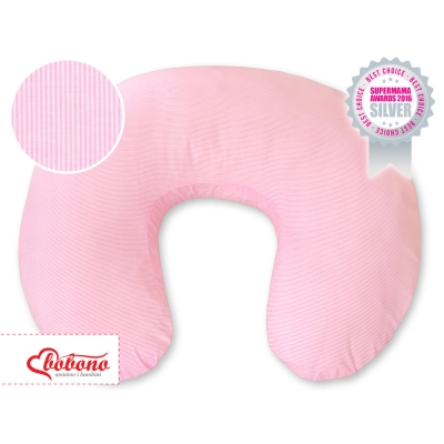 Pude til fodring af baby  Lyserød Pink Striber