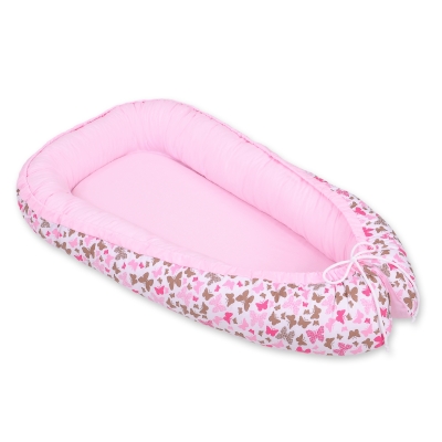 Rede til baby  Lyserød Pink Sommerfugle