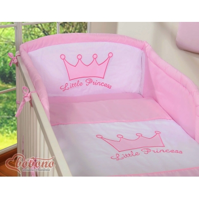 Sæt til babyseng i 2 dele Little Prince/Princess  Lyserød Pink