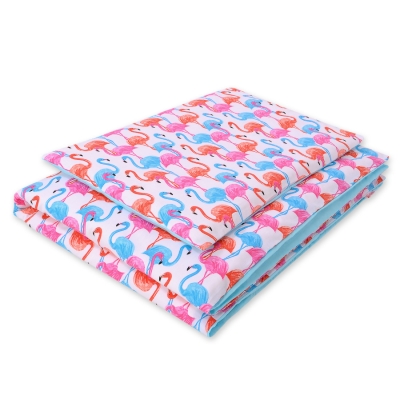 Sengetøj af bomuld 140x200 Junior  Flamingo