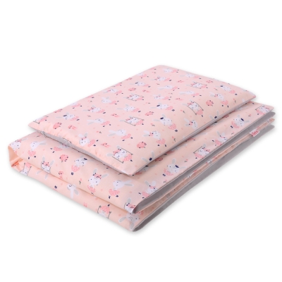 Sengetøj af bomuld 140x200 Junior  Lyserød Pink Ballerinaer