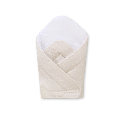 Svøb til baby  Beige Polkaprikker