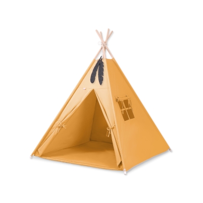 Teltsæt Tipi Telt Børn med legetæppe  Honning